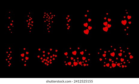 Red Flying Hearts Valentine’s Day