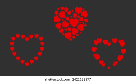 Red Flying Hearts Valentine’s Day