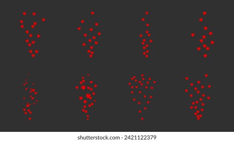 Red Flying Hearts Valentine’s Day