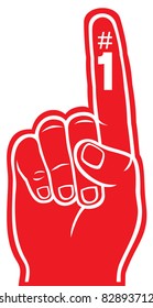 Red Foam Finger