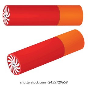 Pistola de agua de espuma roja. Vector