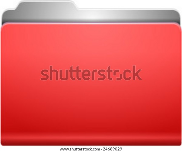 Red Folder Stock Vector (Royalty Free) 24689029 | Shutterstock