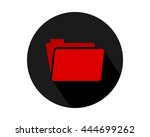 red folder image vector icon logo
