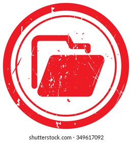 Red Folder rubber stamp
