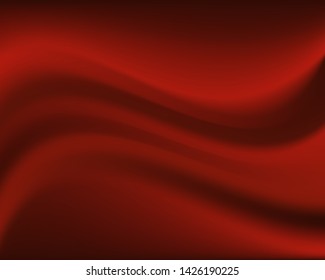 Red folds fabric decor background