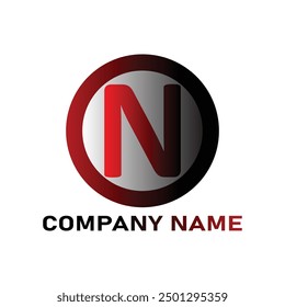 red font n design logo