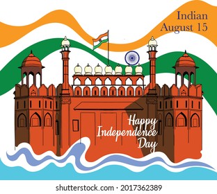 Red fort Indian independence day