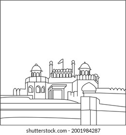 1,419 Red fort silhouette Images, Stock Photos & Vectors | Shutterstock