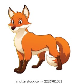 Red Fox Cartoon Animal Illustration