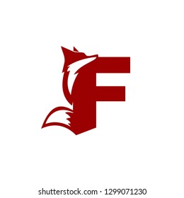 red fox combination with letter