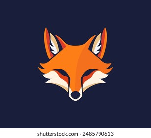 Red Fox Head logo template