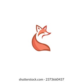 Red Fox logo design, fox logo design