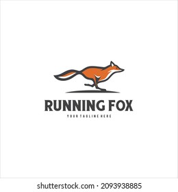 Red Fox Logo Design Vector Image