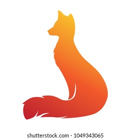 red fox, logo element