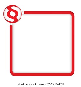 red frame for any text with paragraph