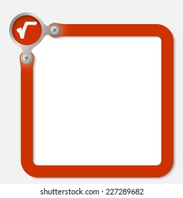 red frame for any text with radix symbol