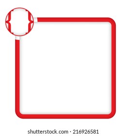 red frame for any text with square brackets