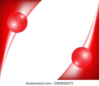 red frame with banner for picture 