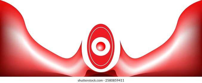 red frame with banner for picture 
