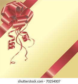 red frame with a beautiful gift bow for your use and needs