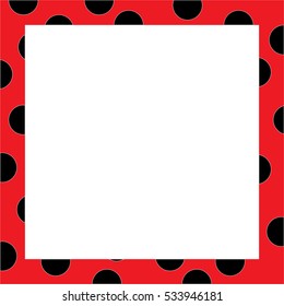 red frame with black circles