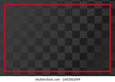 Red frame with black lattice