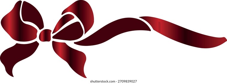 roter Rahmen mit roter Schleife, auf einer Seite ein horizontales Band, für Urlaubsdesigns, Einladungen, Flyer oder Zierrahmen