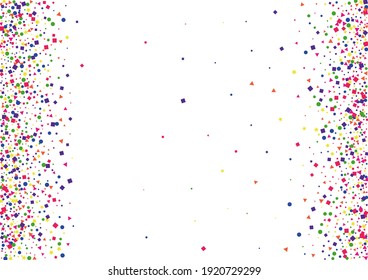 Decoración De Punto De Marco Rojo. Ilustración de la Estrella de Navidad. Stars Confetti Background. Círculo Volador Azul.