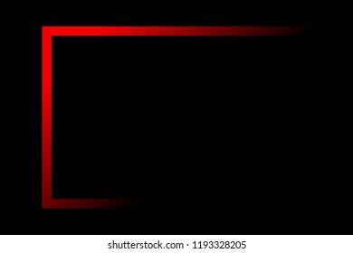 Red  Frame. Vector Illustration
