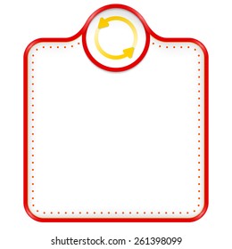 red frame for your text and arrows
