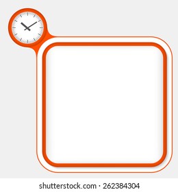 red frame for your text and watches