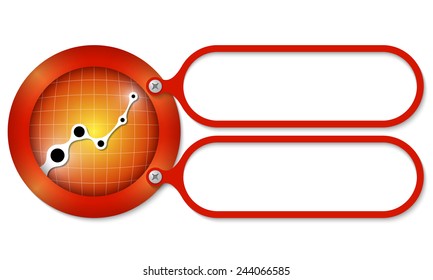 red frames and graph