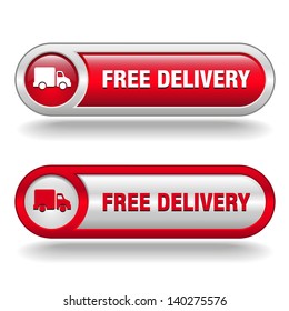 Red free delivery buttons