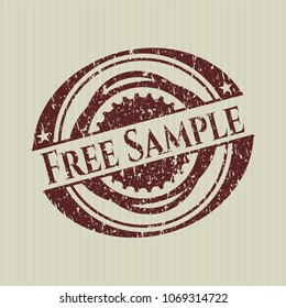  Red Free Sample distressed grunge seal