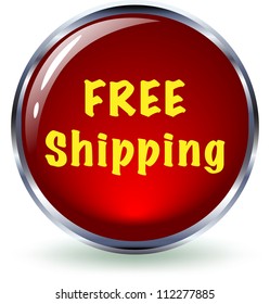 Red Free Shipping Button