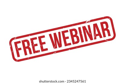 Vector de sellado de sellado de goma de webinar libre de rojo