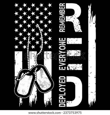 RED Friday Remember Everyone Deployed Retro US Army Military Gift T-Shirt