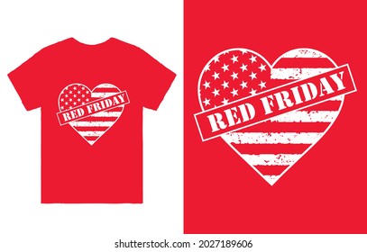 Red Friday T-Shirt Vector Design, Red Friday Support, R.E.D Sweater, Deployment Shirt, Red Friday Gifts, Military Red Friday, 