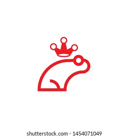 Red Frog logo design template