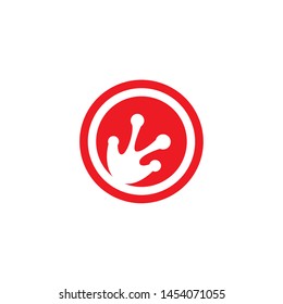 Red Frog logo design template