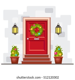 Vector Front Door House Images Stock Photos Vectors Shutterstock