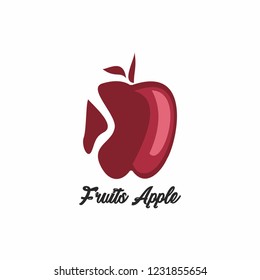 red fruit apple logo