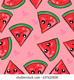 Red fruit cute of doodles