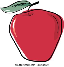 red fruit fruit food red leaf healthy object caricature painting graphic graphical visual detailed nurture comic image soft illustration item root nourishment cartoon apple adorable aliment stem nutri