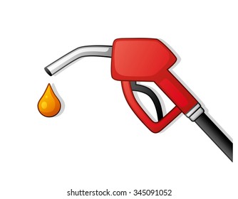 Red fuel pump nozzle.