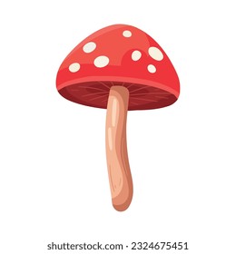 red fungus vector design over white