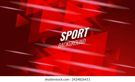 Fondo de juego futurista rojo. Concepto de innovación tecnológica vector de fondo