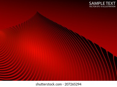 Red futuristic vector abstract background illustration - Vector abstract red background template