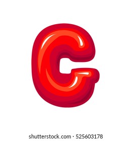 red g on white