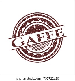 Red Gaffe with rubber seal texture